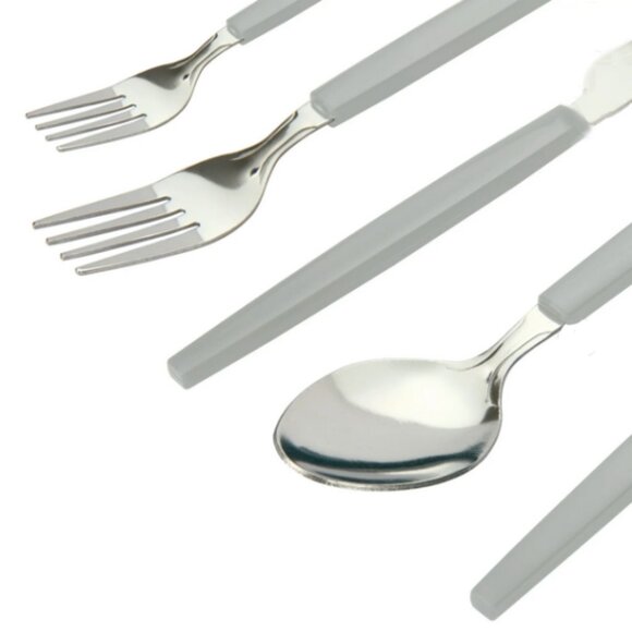 (2) Mainstays 49-piece Stainless Steel Plastic Flatware w/Organizer Tray Set NWT